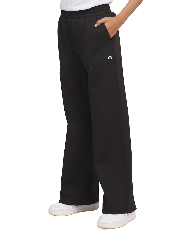 Champion Big Girls Wide-Leg Fleece Sweatpants