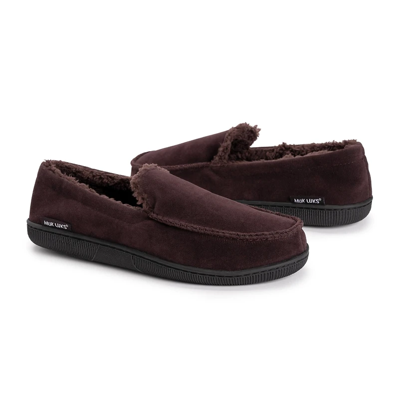 Muk Luks Men's Faux Suede Moccasin Slippers