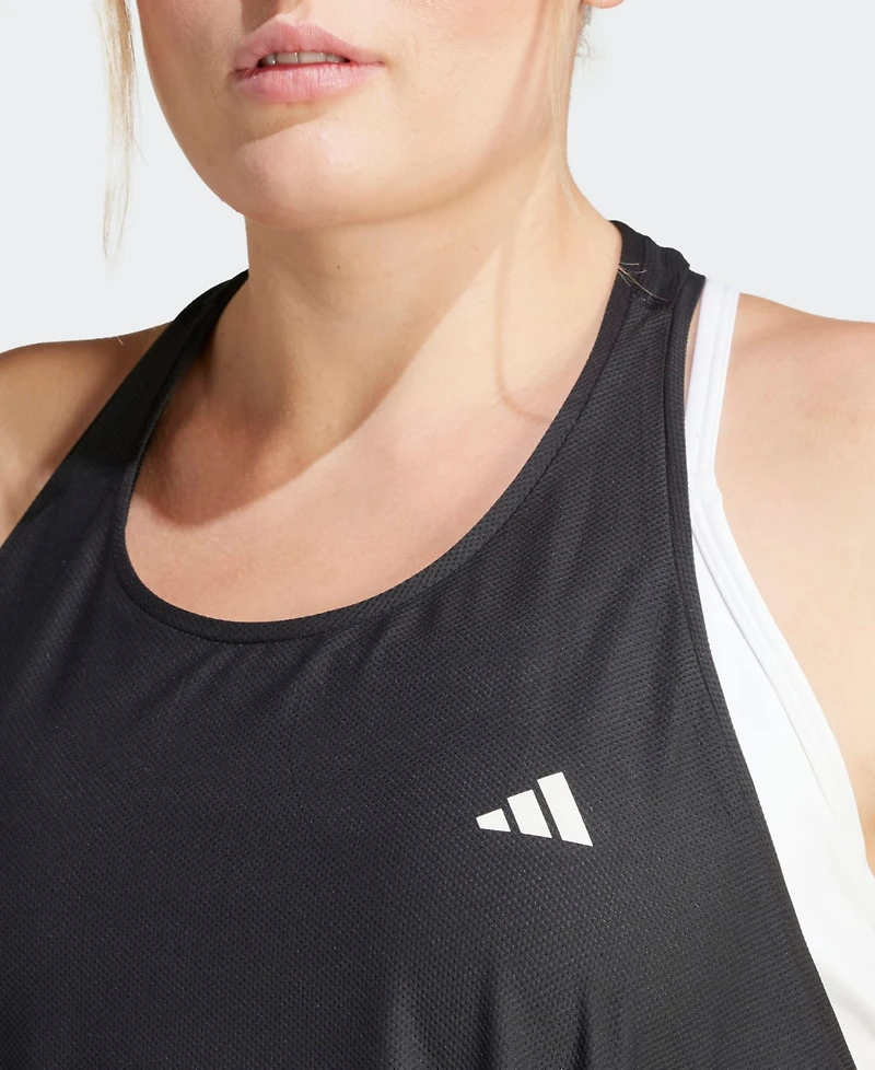 Adidas Plus Size Own the Run Moisture-Wicking Tank Top