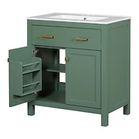 Streamdale Elegant 30-inch Modern Bathroom Vanity with Ample Storage