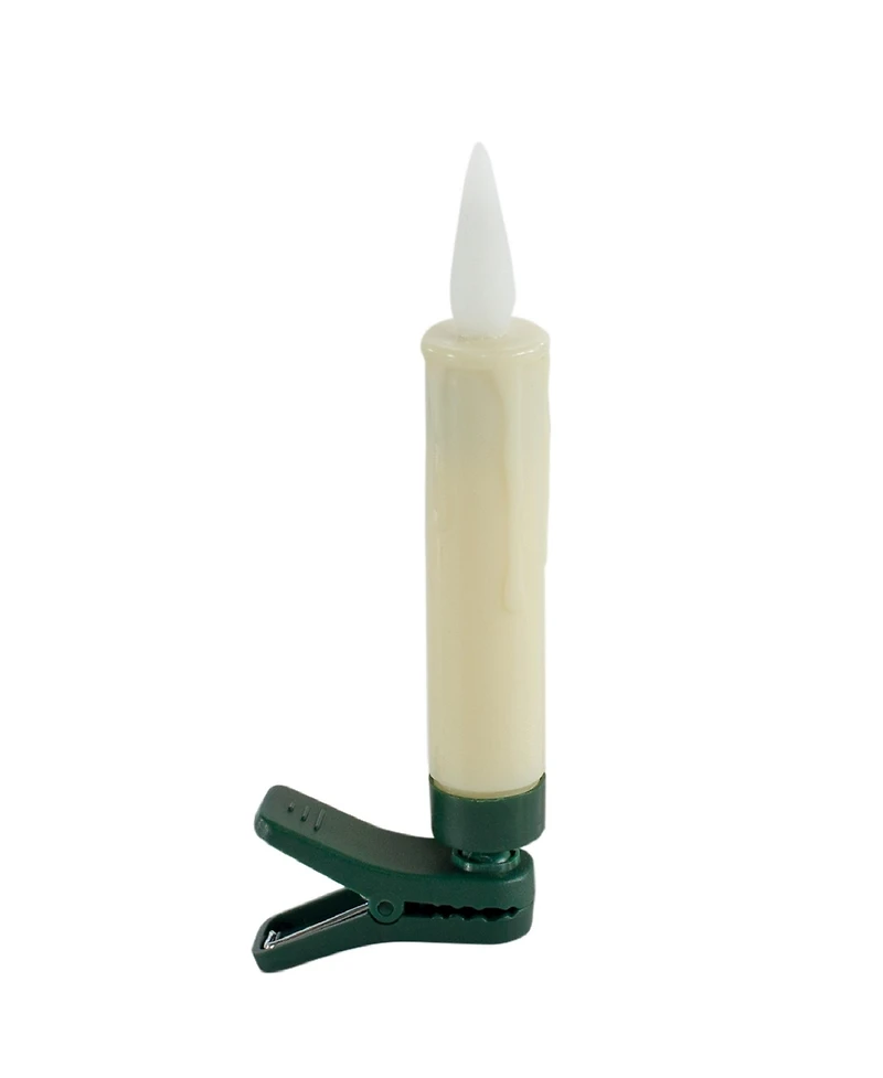 Led Fia Flame Clip-on Candle Taper or Suction Cup (Set of 10)