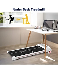 Redliro Walking Pad with Incline Under Desk Treadmill, Portable Compact Installation-Free Treadmills for Home Office with 265lbs Capacity
