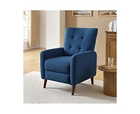 Hulala Home Moreno Modern Manual Recliner with Solid Wooden Legs