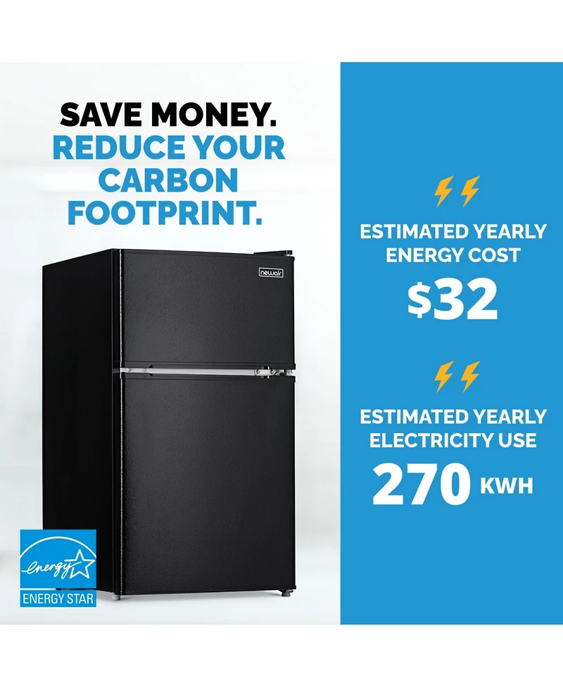Newair 3.1 Cu. Ft. Compact Mini Refrigerator with Freezer in