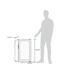 Newair 100 Can Beverage Fridge in Stainless Steel
