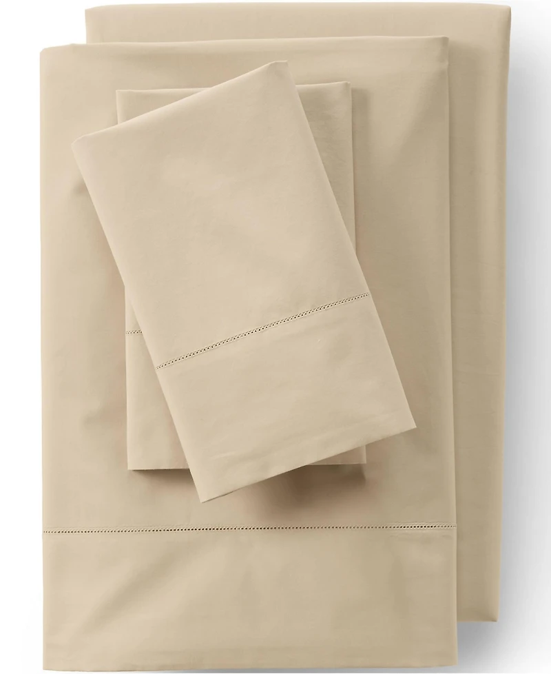 Lands' End 300 Thread Count Cotton Percale Pillowcases