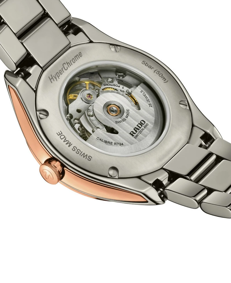 Rado Men's Swiss Automatic HyperChrome Diamond (1 ct. t.w.) Gray High Tech Ceramic Bracelet Watch 42mm