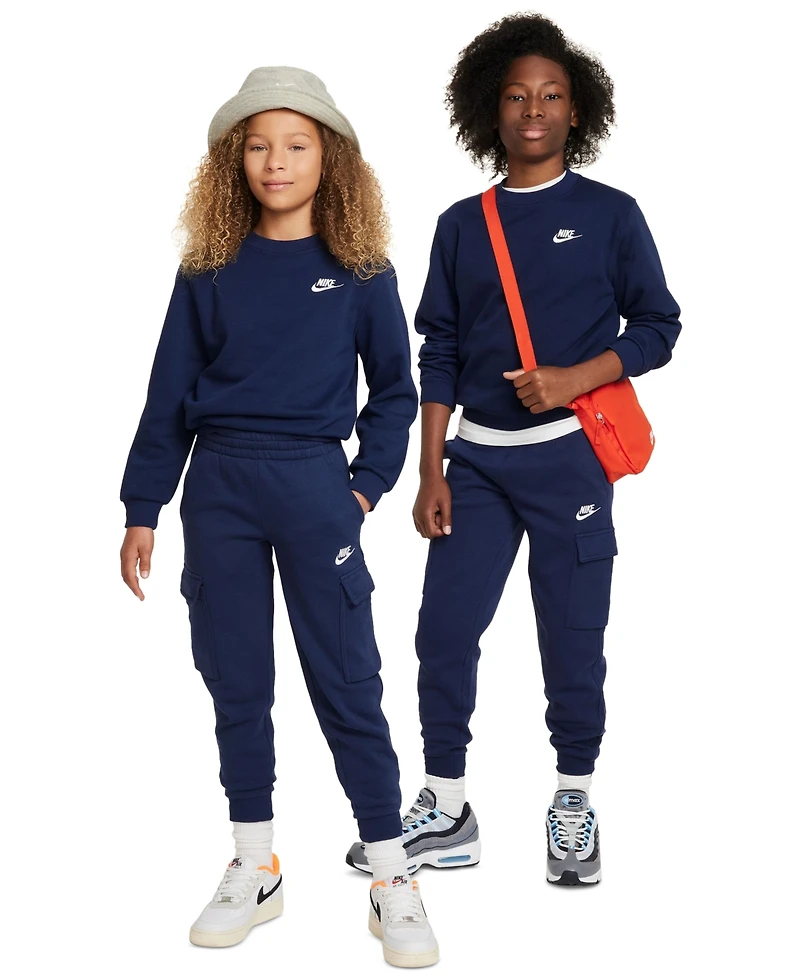 Nike Big Kids Sportswear Club Fleece Classic-Fit Sweatshirt