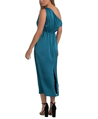 Sam Edelman Women's One-Shoulder Satin Midi Dress