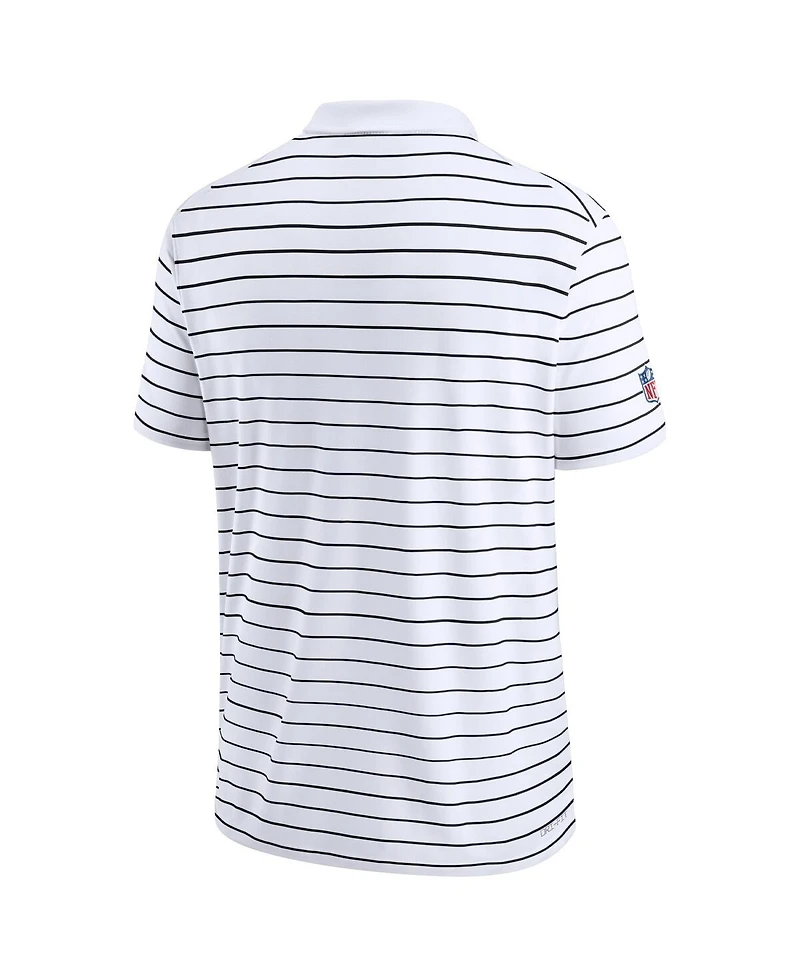 Nike Men's White Las Vegas Raiders Sideline Lock Up Victory Performance Polo
