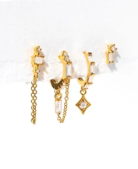 Girls Crew Crystal Golden Era Earring Set