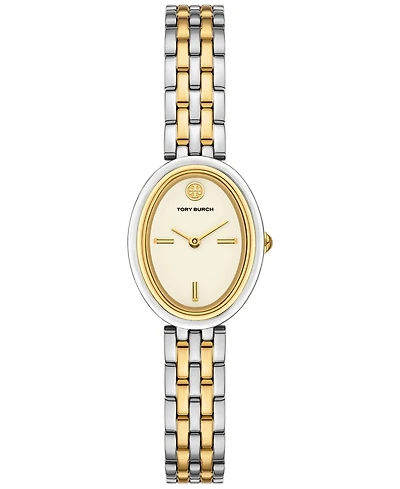 Tory Burch Women's The Oval Two-Tone Stainless Steel Bracelet Watch 22mm
