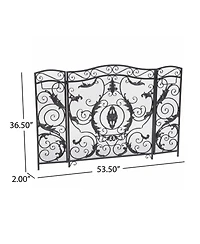 Streamdale Waterbury Ornate Scrollwork Fire Screen