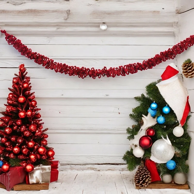 Slickblue Natural Jute Garland Set - Rustic Home Decor Accent (Set of 2)