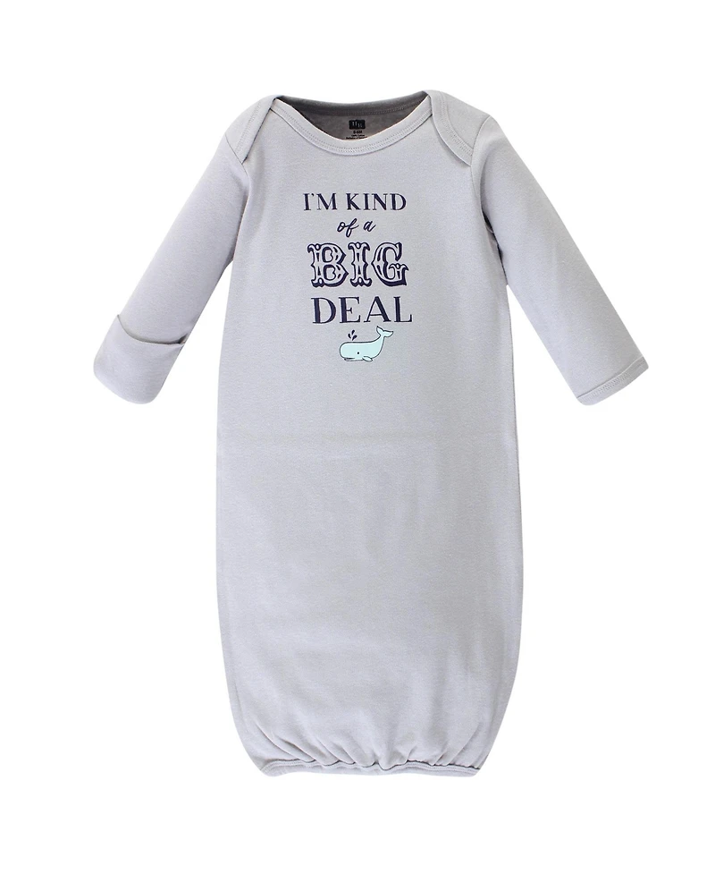 Hudson Baby Four-Piece Set of Interlock Gowns