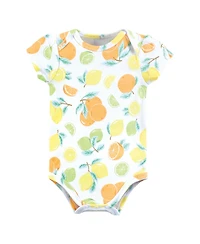 Hudson Baby Girls Essential 5-Piece Cotton Bodysuit Set