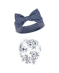 Hudson Baby Girls 8Pk Headband and Scratch Mitten Set