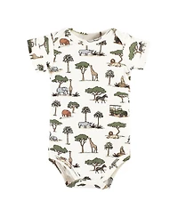 Hudson Baby Boys Unisex Soft Cotton Bodysuit Triple Pack