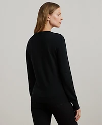 Lauren Ralph Women's Cotton-Blend Sweater