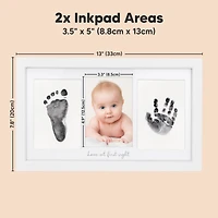 Inkless Baby Hand And Footprint Kit Frame, Mess Free Picture Frame for Newborn