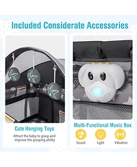 Slickblue Portable Baby Nursery Center 4-in-1 Travel Crib