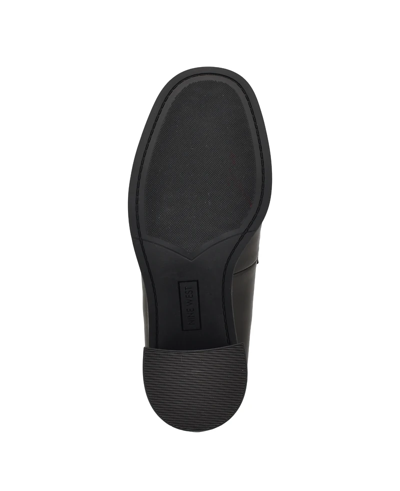 Nine West Women's Koolo Bit Slip-On Block Heel Loafers