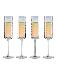 Lenox Tuscany Classics Iridescent Flutes, Set Of 4
