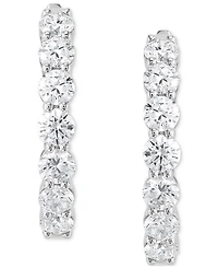 Grown With Love Lab Grown Diamond Small Hoop Earrings (2 ct. t.w.) in 14k White or Yellow Gold