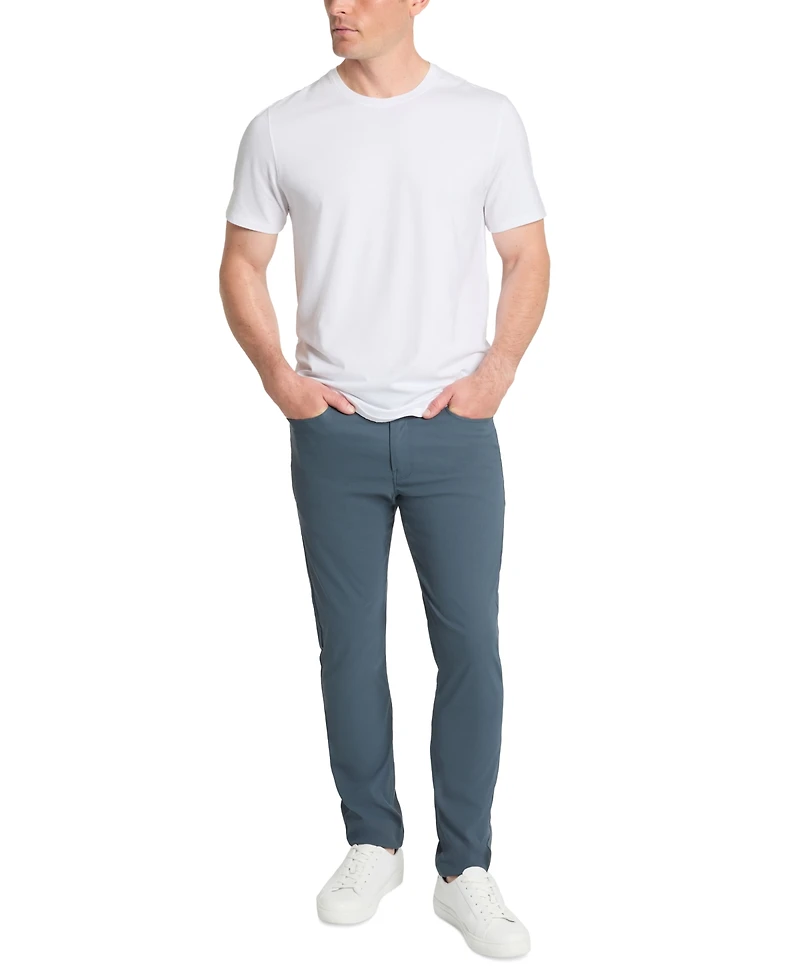 Kennth Cole Men's Slim-Tapered Fit Stretch Tech Pants