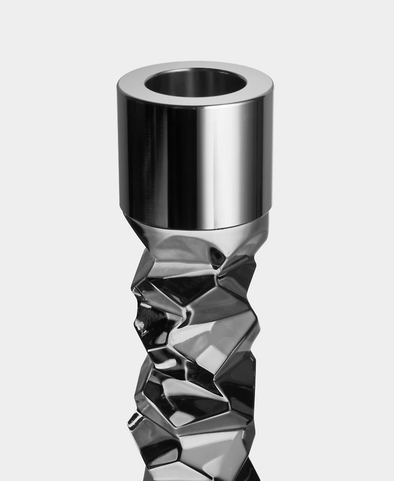 Orrefors Carat Graphite Candlesticks