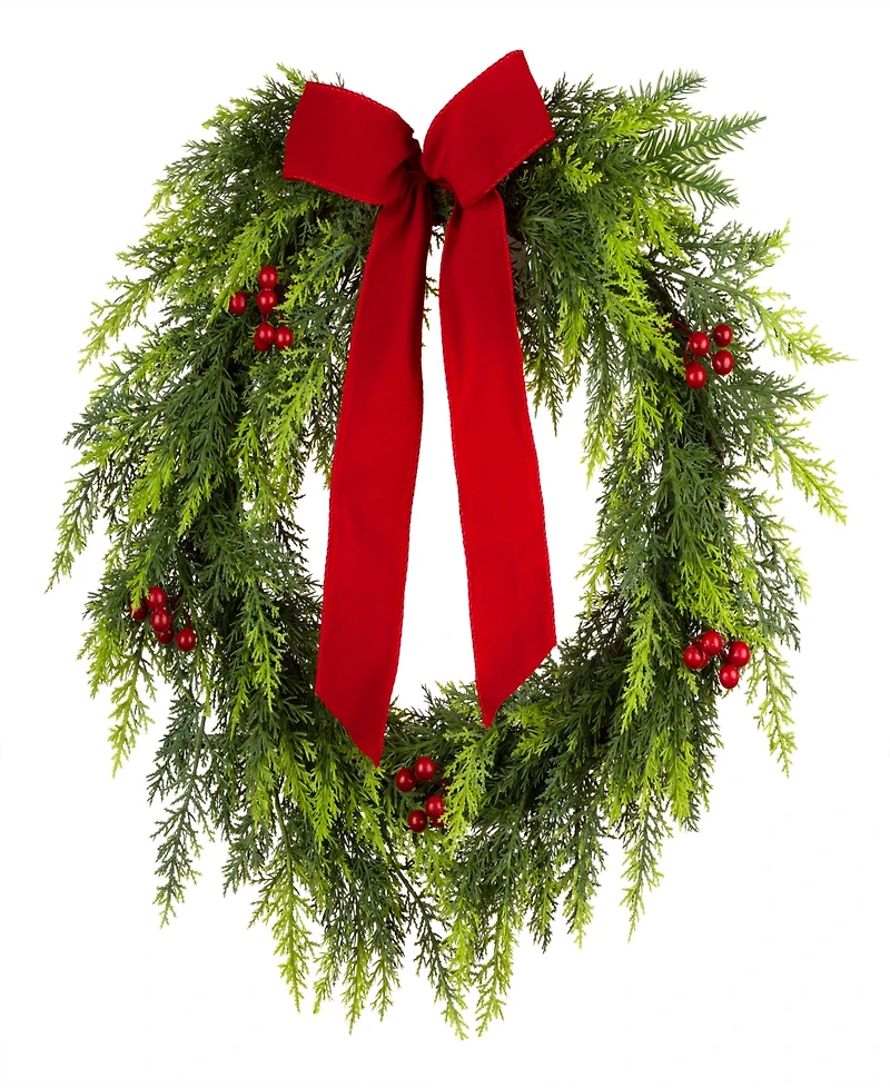 National Tree Company Christmas Classic Wreath, 24 Inches