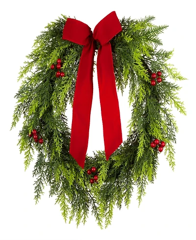 National Tree Company Christmas Classic Wreath, 24 Inches