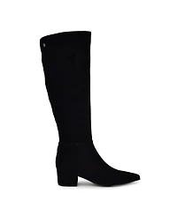 Nine West Women's Morgin Tall Pointy Toe Block Heel Boots