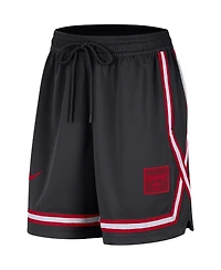 Nike Women's Black Chicago Bulls Sideline Fly Crossover Performance Shorts