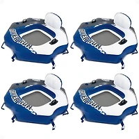 Intex River Run Connect Vinyl Lounge Inflatable Floating Water Tubes ( Pack