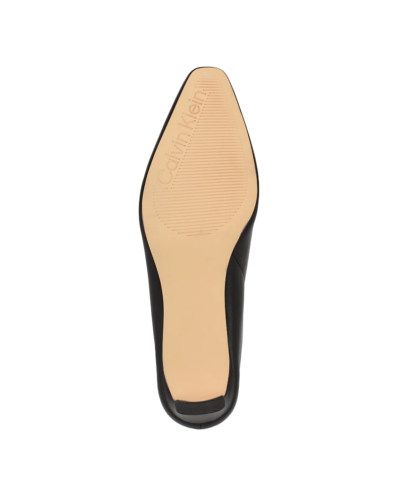 Calvin Klein Women's Rizzy Square Toe Slip-On Dress Shoes