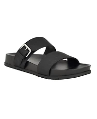 Calvin Klein Women's Landesa Double Band Flat Slip-On Sandals