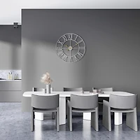 Sorbus Large Wall Clock for Living Room Decor - Roman Numeral Kitchen 16 inch Decorative (Gold)