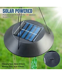Hummingbird Solar Led Light Wind Chimes Home Garden Xmas Gift Decor Lamp Us