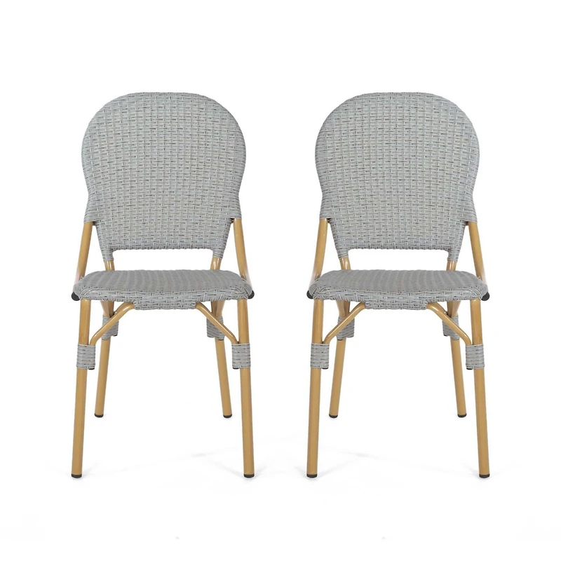 Outdoor Cafe Accent Chair Set (Set of 2)