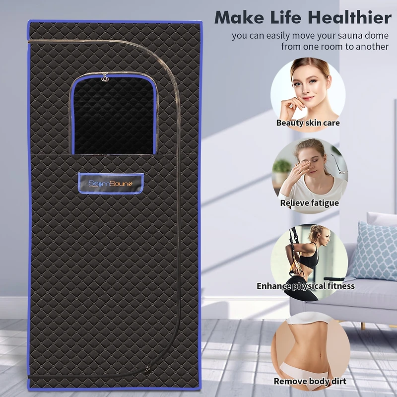Portable Full-Size Steam Sauna for Relaxation and Detoxification