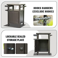 Versatile Grill Cart Premium Metal, Ample Storage