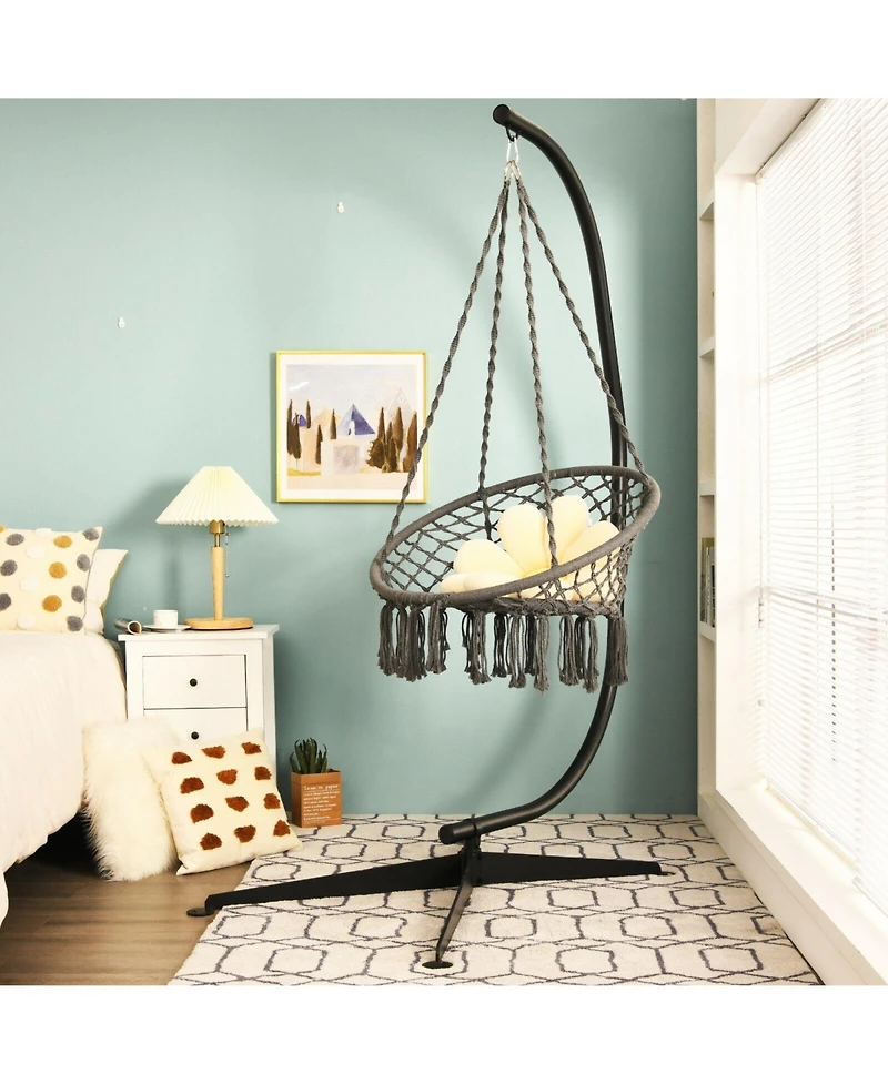 Slickblue Solid Steel C Hammock Frame Stand