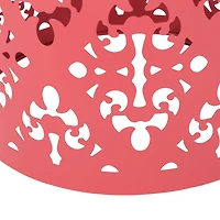 Streamdale Modern Iron Cut Side Table with Cylindrical Design