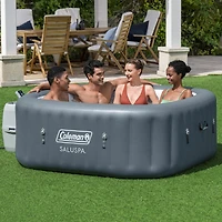 Bestway Coleman Hawaii AirJet Inflatable Hot Tub with EnergySense Cover, Grey