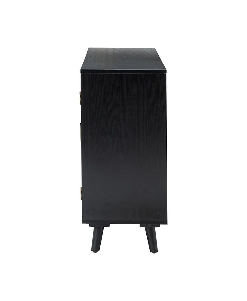Hulala Home Gius Contemporary Accent Cabine with Beech Wood Doors