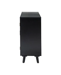 Hulala Home Gius Contemporary Accent Cabine with Beech Wood Doors