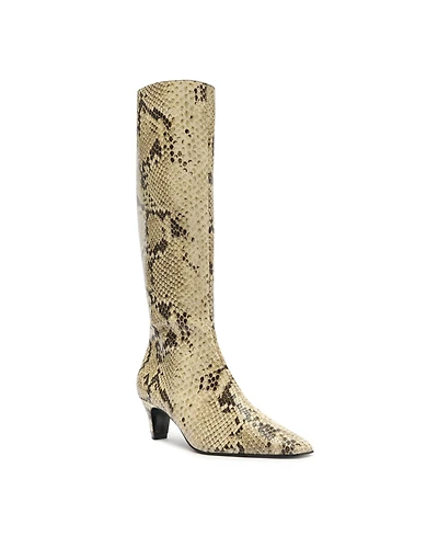 Schutz Women's Dellia Up Knee High Square Toe Boots