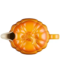 Le Creuset Stoneware Pumpkin 14-Oz. Gravy Boat with Lid - Persimmon