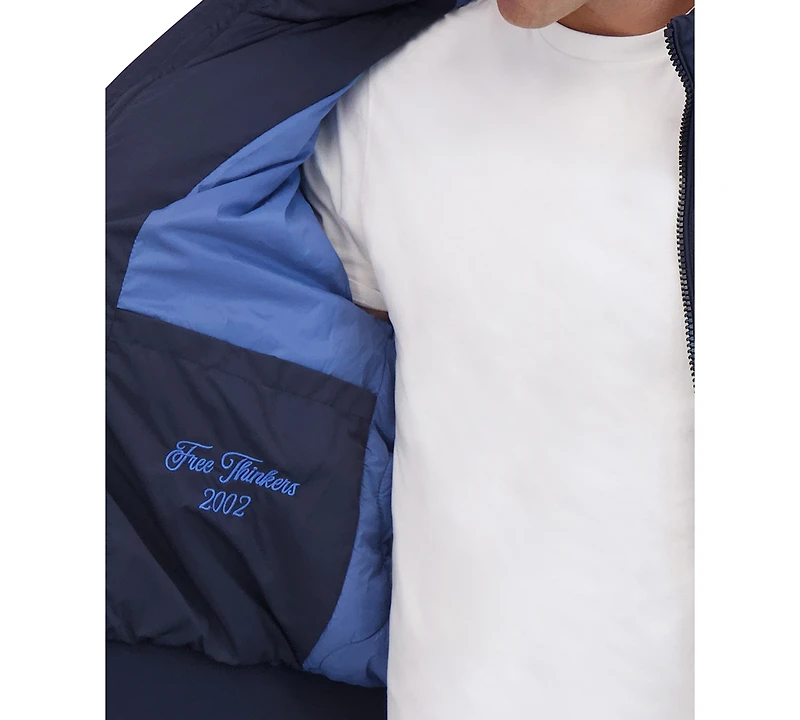 Hudson Men's Vintage Inspired Puffer Trucker Jacket